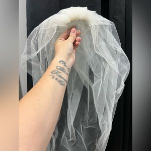 David’s Bridal multi layer veil